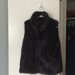Faux fur vest